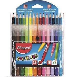 Maped Color'Peps combo 12xtusser +15xfarveblyanter